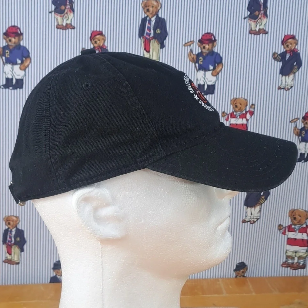 Baltimore Orioles logo MLB New Era 9Twenty Women's soft shell pull tab black hat